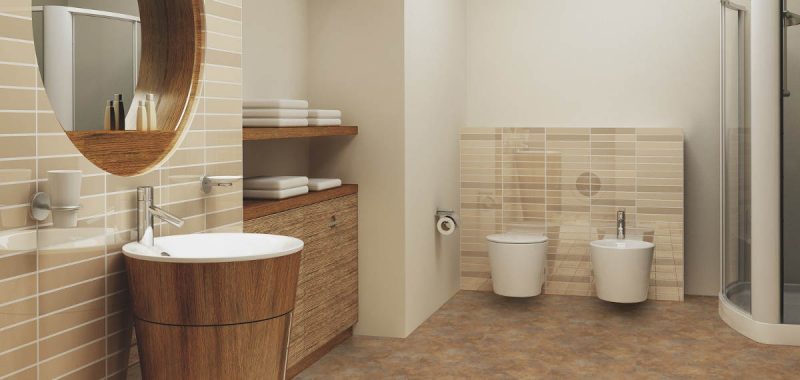 Podlahové krytiny, které můžete instalovat v koupelně na původní podlahu